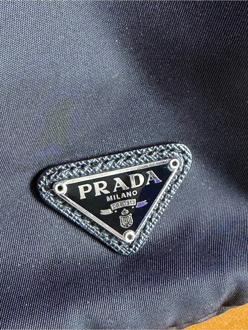 Prada Black Nylon Drawstring Bucket Bag Satchel